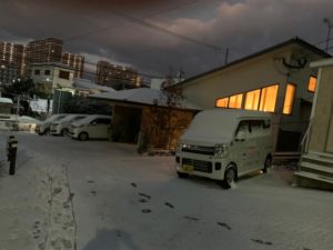 長崎市　小菅町　ひばり苑　雪